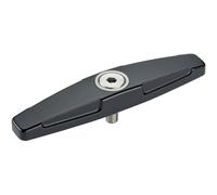 HALDER 24100.0602 Loquet rotatif, noir, d1=M6