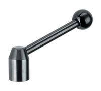 Halder 24430.0052 Levier de tension D1 36 mm/D2 - M16/acier/avec filetage intérieur, noir