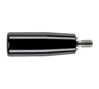 HALDER 24530.0260 Poignées de cylindre Noir D1=28 mm / D2=M10 / Rostfreier Stahl