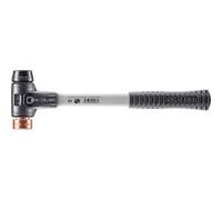 Halder 3724030 Maillet avec renforcé Boîtier en Acier coulé 30mm de caoutchouc/Cuivre, Multicolore