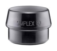 Halder HALDER Embout en caoutchouc toilé pour maillet à frappe amortie SIMPLEX, pièce 80 mm Quantité:1