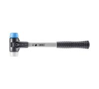 Maillet HALDER SIMPLEX TPE souple / superplastique avec boîtier en fonte malléable renforcée et manche en fibre de verre - D=30 mm - 3717.030