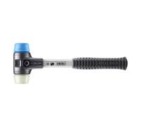 Maillet HALDER SIMPLEX TPE souple / nylon avec boîtier en fonte malléable renforcée et manche en fibre de verre - D=40 mm - 3718.040