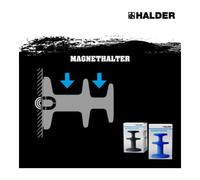 Halder HALDER Support magnétique Ø65 mm noir Quantité:1