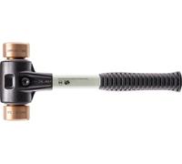 Halder Marteau de protection diamètre 30mm 690g Simplex C avec insert de frappe cuivre avec douille plastique - 3704030
