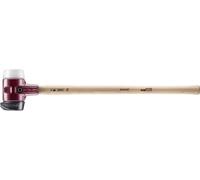 Halder Marteau de frappeur SIMPLEX 3027.281 – caoutchouc chargé, fonte, manche hickory, Ø80