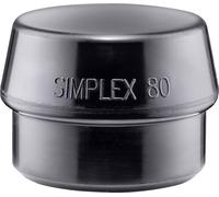 Embouts HALDER SIMPLEX Caoutchouc chargé, noir - D=80 mm - 3202.080