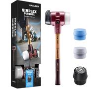 Kit de demarrage maillet SIMPLEX Ø80mm caoutchouc chargé avec pied / superplastique / TPE souple / moyen HALDER