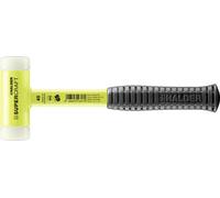 Maillet SUPERCRAFT, avec manche en tube d'acier incassable, revêtu jaune fluorescent et poignée antidérapante - D=40 mm - 3377.140