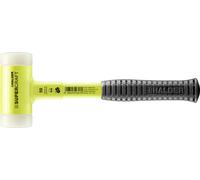 Maillet SUPERCRAFT, avec manche en tube d'acier incassable, revêtu jaune fluorescent et poignée antidérapante - D=50 mm - 3377.150