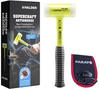 Coffret promotionnel Marteau SUPERCRAFT D50 avec manche en acier incassable, revêtement jaune fluorescent et support pour marteau PARAT | EH 3377s001