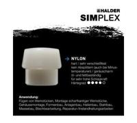 Halder Embouts SIMPLEX – Nylon blanc – Ø 30 mm – 3208.030