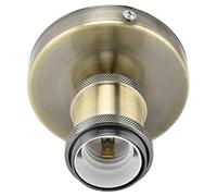 Halearo Douille de Lampe E26 E27 Durable pour éclairage de Plafond de Cuisine, Support fileté Standard avec Large Application (Couleur Laiton Antique)