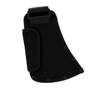 Halearo Étui de Protection de Hache en Nylon Noir avec Bords Rivetés Renforcés et Fermeture à Boucle à Crochet pour le Camping, la Randonnée, le Travail du Bois