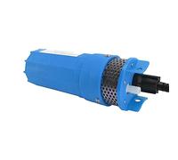 Halearo Pompe à Eau Solaire Submersible, Robuste, Levage de 30m, pour L'irrigation des Puits Profonds et L'eau des étangs, 24V, Matière Plastique Durable (Bleu)