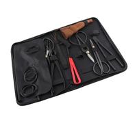 Halearo Sécateur, Râteau, Ensemble de de bonsaï, Kit de de Feuilles en Acier au Carbone avec Sac en Nylon, Ensemble D'outils de Jardin Pratiques