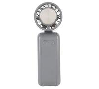 Halearo Ventilateur de Cou Portable Rechargeable, avec 5 Vitesses de Refroidissement par Semi-conducteur, Batterie 3600 MAh, Crochet de Cou, Support dissimulé, Réglable à 90 ° pour (Gris)