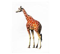 Half a Donkey Grand torchon en Coton Motif Girafe Classique