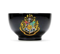 Half Moon Bay Bol à céréales Harry Potter avec logo de Poudlard noir, imprimé, 100% céramique, dans un emballage cadeau.