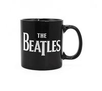 Half Moon Bay The Beatles Mug classique Drop T Band Logo officiel Noir Taille unique
