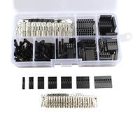 HALJIA 2,54 mm Dupont Fil Jumper Connecteurs à Broches M/F à sertir Broches kit (310pcs)