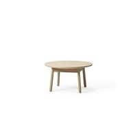 +Halle Nest Table à Manger Ø75xH41 Chêne Pigmenté Blanc