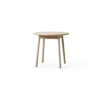 +Halle Nest Table à Manger Ø75xH70 Chêne Pigmenté Blanc