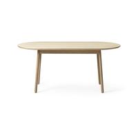 +Halle Nest Table Basse à Manger 160 Chêne Pigmenté Blanc