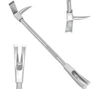 Halligan Outil de biche de pompier avec tête de hache 3 en 1, pic et fourche, pour sauvetage d'urgence et démolition, levier de 78 cm