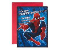 Hallmark 25462208 Carte d'anniversaire pour enfants Motif Marvel Spider-Man Multicolore