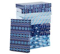 Hallmark Assortiment de 12 boîtes cadeau de Noël avec couvercles pour chemises et cadeaux Holiday, 12 Pack Holiday, 12 Pack