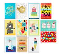 Hallmark Assortiment de cartes d'anniversaire, 12 cartes avec enveloppes (pack de recharge de qualité supérieure)