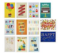 Hallmark Assortiment de cartes d'anniversaire faites à la main, Happy Cake Day (12 cartes avec enveloppes)