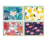 Hallmark Assortiment de cartes de remerciement et cartes vierges (quatre motifs tropicaux assortis, 40 cartes et enveloppes)