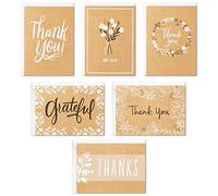 Hallmark Assortiment de cartes de remerciement, kraft rustique (48 notes de remerciement avec enveloppes)