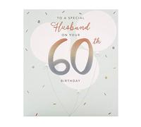 Hallmark Carte d'anniversaire 60 ans pour mari du studio - Motif en relief sur planche texturée