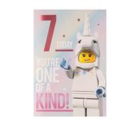 Hallmark Carte d'anniversaire 7 ans - Lego Mini Figue