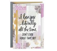 Hallmark Carte d'anniversaire pour mari, épouse, petit ami, petite amie (Love You All the Time)