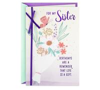 Hallmark Carte d'anniversaire pour sœur (Life is a Gift), 599RZB2210