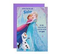 Hallmark Carte d'anniversaire pour sœur Motif Disney La Reine des Neiges avec activité