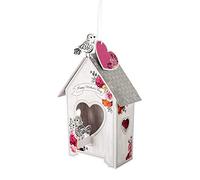 Hallmark Carte de fête des mères, 3D et pop up, motif nichoir, motifs floraux, carte de fête des mères pour maman, souvenir, blanc, rose