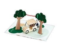 Hallmark Carte de fête des pères 3D et pop up motif parcours de golf Bleu/vert