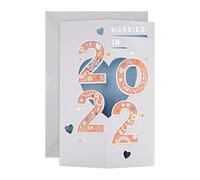Hallmark Carte de mariage 2022 - Cube 3D 25571245 Multicolore