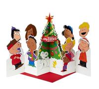 Hallmark Carte de Noël 3D et pop up, Peanuts Comics, Charlie Brown, Snoopy, sapin de Noël