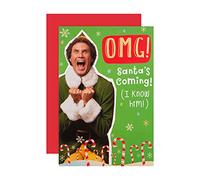 Hallmark Carte de Noël humoristique Warner Bros OMG! Motif elfe