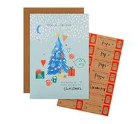 Hallmark Carte de Noël pour grand-père - Motif arbre classique avec légende personnalisable - Multicolore - 25558890