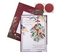 Hallmark Carte de Noël pour mari - Motif rouge-gorge traditionnel et feuillage - Multicolore - 25575219