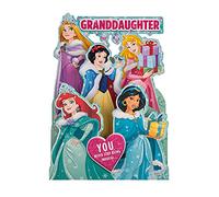Hallmark Carte de Noël pour petite-fille - Pop-up 3D Disney Princess