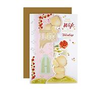 Hallmark Carte de Saint-Valentin 3D Roméo et Juliette pour femme, ours Forever Friends, carte de Saint-Valentin pour femme, rose