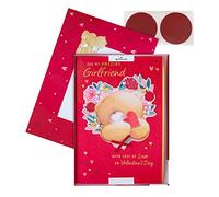 Hallmark Carte de Saint-Valentin de luxe pour petite amie, motif Forever Friends avec boîte cadeau, rouge